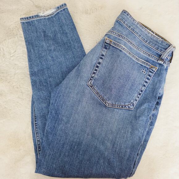 Rag & Bone New York Dre Low Rise Slim Boyfriend Skinny Jean Julienne - Picture 8 of 14